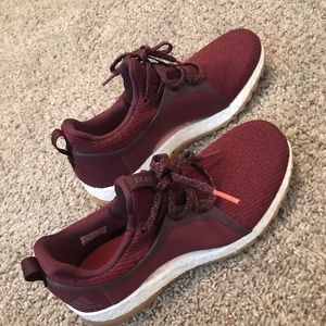 Adidas burgundy pure boost